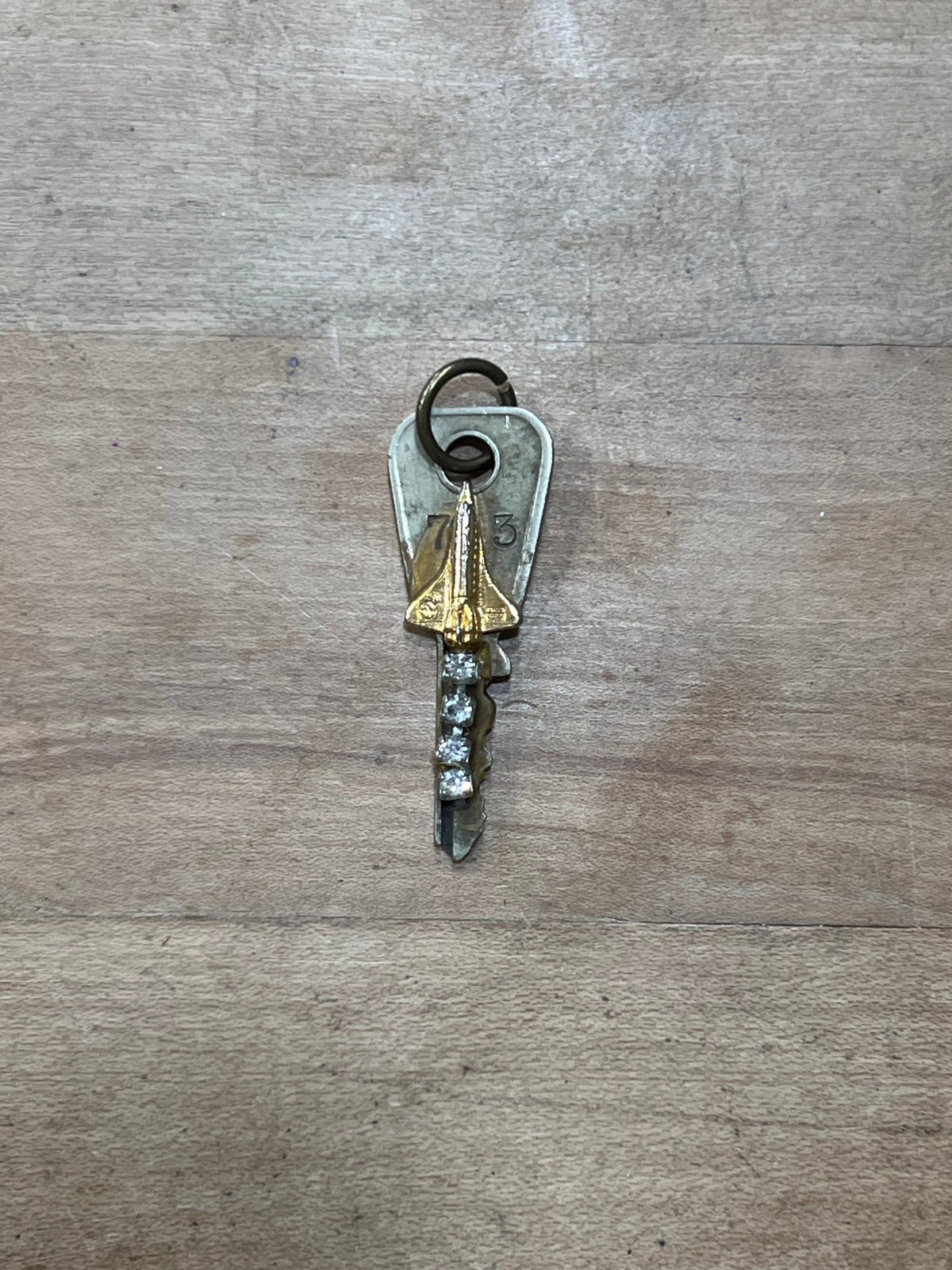 Repurposed Vintage Space Shuttle Taylor Lock Co. Key Pendant