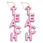 Resin 'Teach' Drop Earrings Featuring Speckle Detail - The Mustard Seed Collection, The Seed