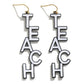 Resin 'Teach' Drop Earrings Featuring Speckle Detail - The Mustard Seed Collection, The Seed