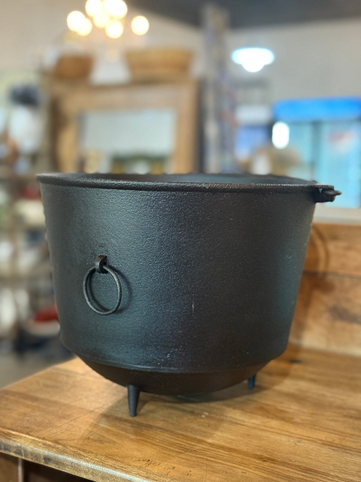 Restored Cast Iron Cauldron - The Mustard Seed Collection, The Seed