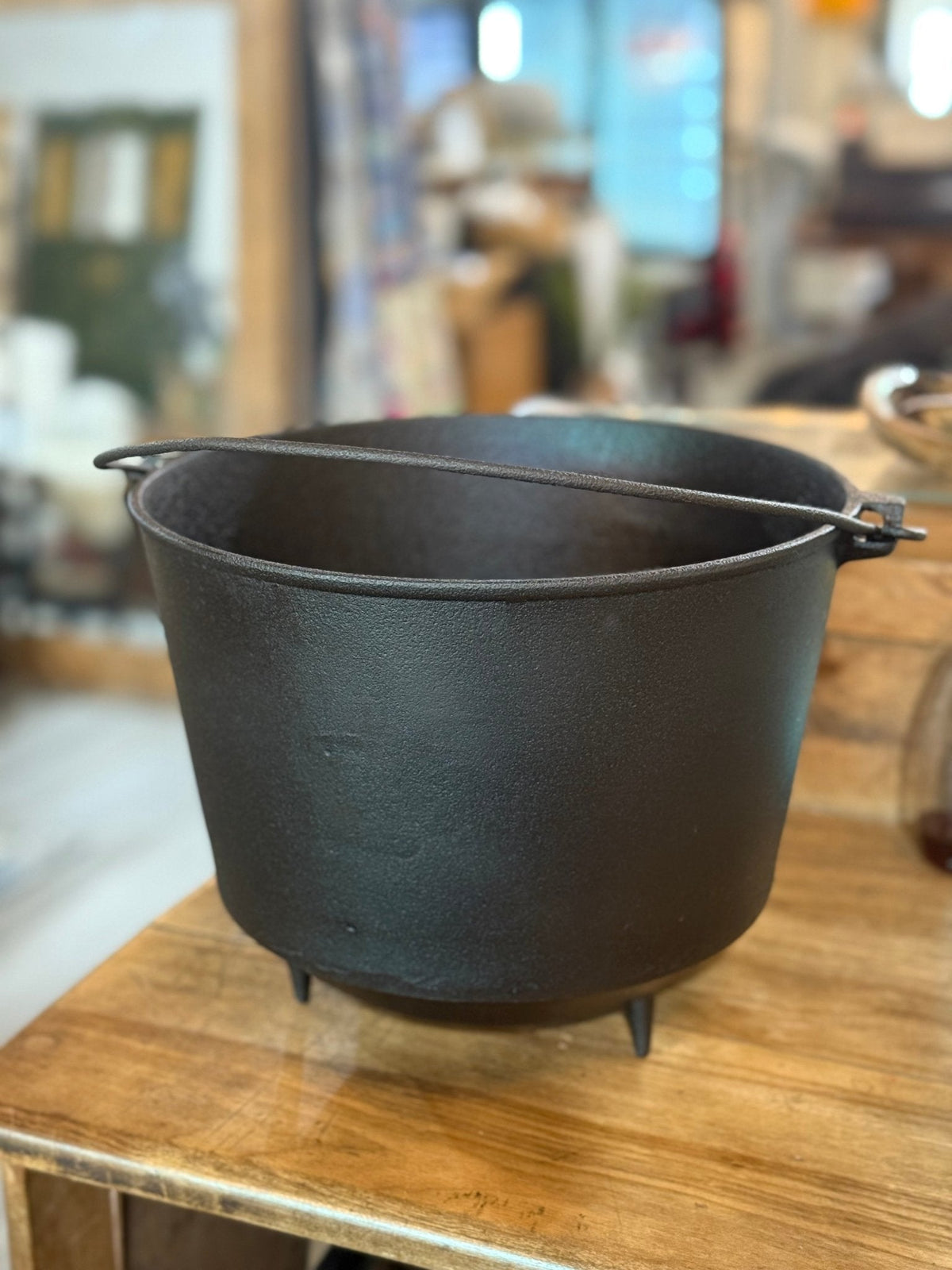 Restored Cast Iron Cauldron - The Mustard Seed Collection, The Seed