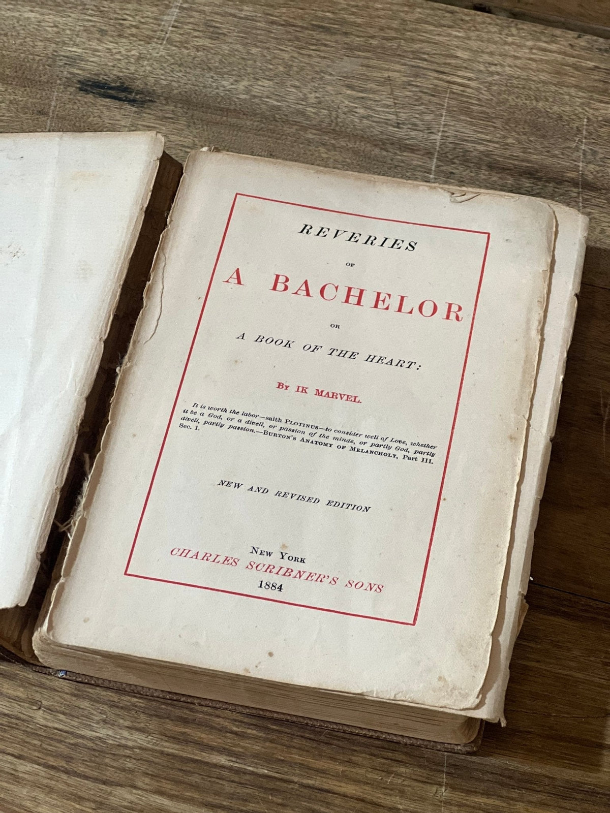 Reveries of a Bachelor by Donald Mitchell 