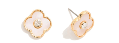 Rhinestone Bow Stud Earrings - The Mustard Seed Collection, The Seed