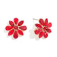 Rhinestone Flower Post Drop Earrings - The Mustard Seed Collection, The Seed