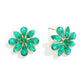 Rhinestone Flower Post Drop Earrings - The Mustard Seed Collection, The Seed