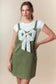 Ribbon Front Overall Mini Skirt - The Mustard Seed Collection, The Seed
