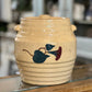 Robinson Ransbottom Morning Glory Spaulding's Cookies Advertising Jar Crock