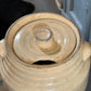 Robinson Ransbottom Morning Glory Spaulding's Cookies Advertising Jar Crock