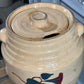 Robinson Ransbottom Morning Glory Spaulding's Cookies Advertising Jar Crock