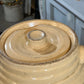 Robinson Ransbottom Morning Glory Spaulding's Cookies Advertising Jar Crock