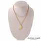 Rope Chain Layered Angel Wing Necklace