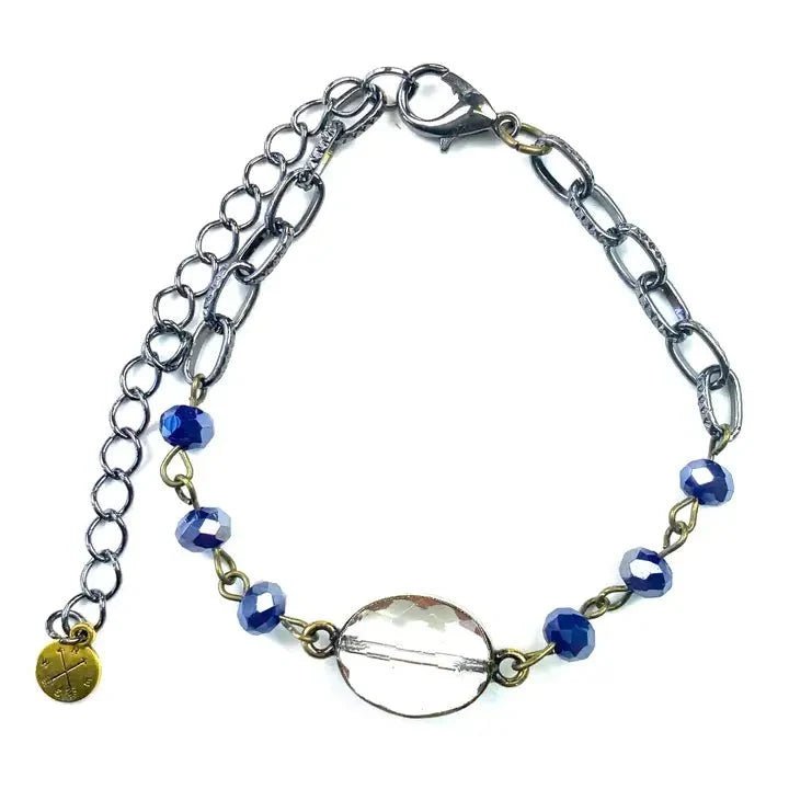 Rosaried Edged Chain Bracelet - The Mustard Seed Collection, The Seed