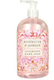 Rosewater & Jasmine— 16oz Liquid Bottle Soap