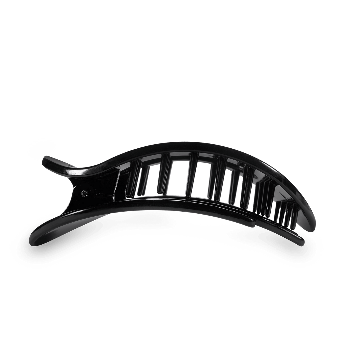 Round Flat Hair Clip | Large | Jet Black - The Mustard Seed Collection, The Seed