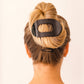 Round Flat Hair Clip | Large | Jet Black - The Mustard Seed Collection, The Seed