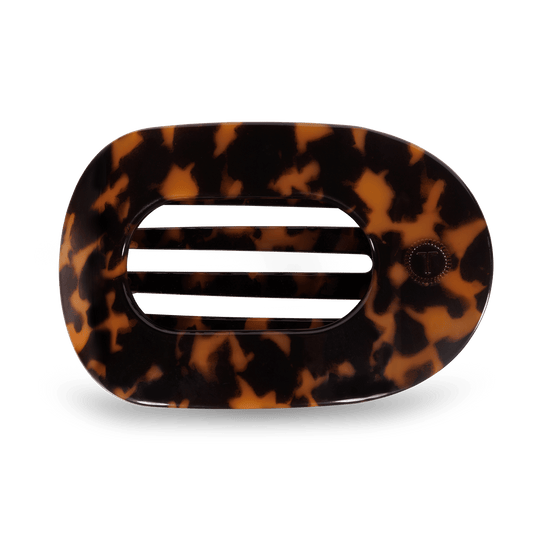 Round Flat Hair Clip | Large | Tortoise