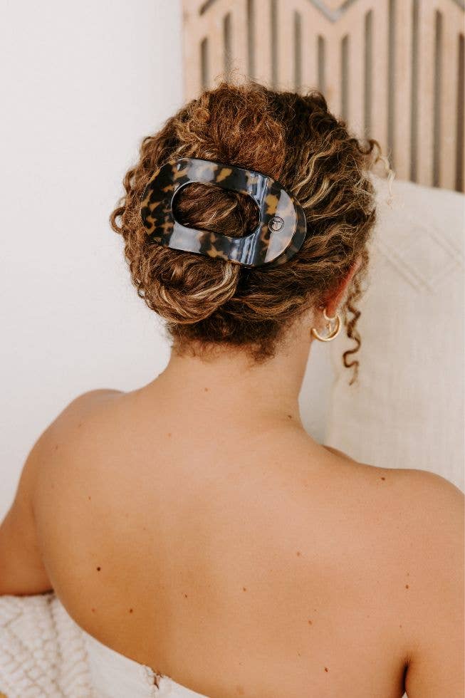 Round Flat Hair Clip | Large | Tortoise - The Mustard Seed Collection, The Seed