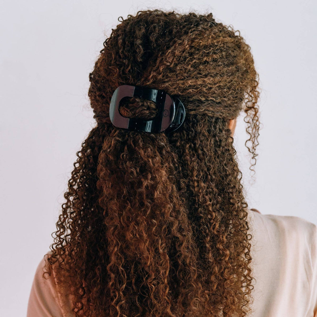 Round Flat Hair Clip | Med. | Jet Black - The Mustard Seed Collection, The Seed