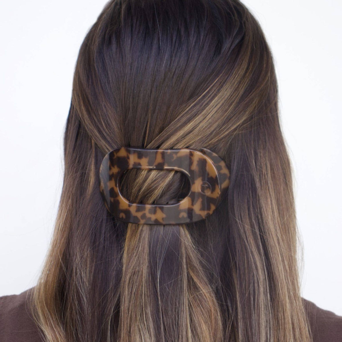 Round Flat Hair Clip | Medium | Tortoise - The Mustard Seed Collection, The Seed