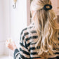 Round Flat Hair Clip | Small | Jet Black - The Mustard Seed Collection, The Seed