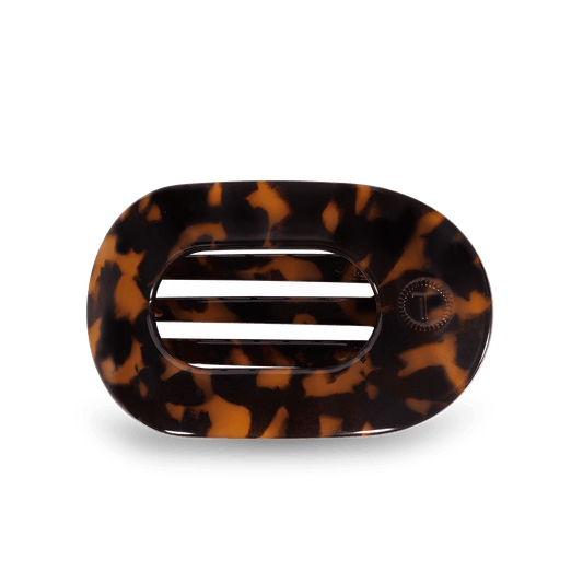 Round Flat Hair Clip | Small | Tortoise