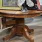 Round Oak Pedestal Table - The Mustard Seed Collection, The Seed