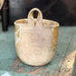 Rustic Stoneware Wall Pocket Planter – Speckled Tan