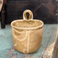 Rustic Stoneware Wall Pocket Planter – Speckled Tan