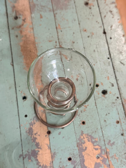 Rustic Vintage Glass Vase 