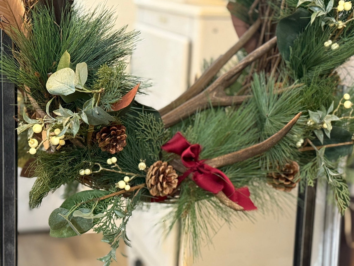 Rustic Winter Holiday Wreath - The Mustard Seed Collection, The Seed
