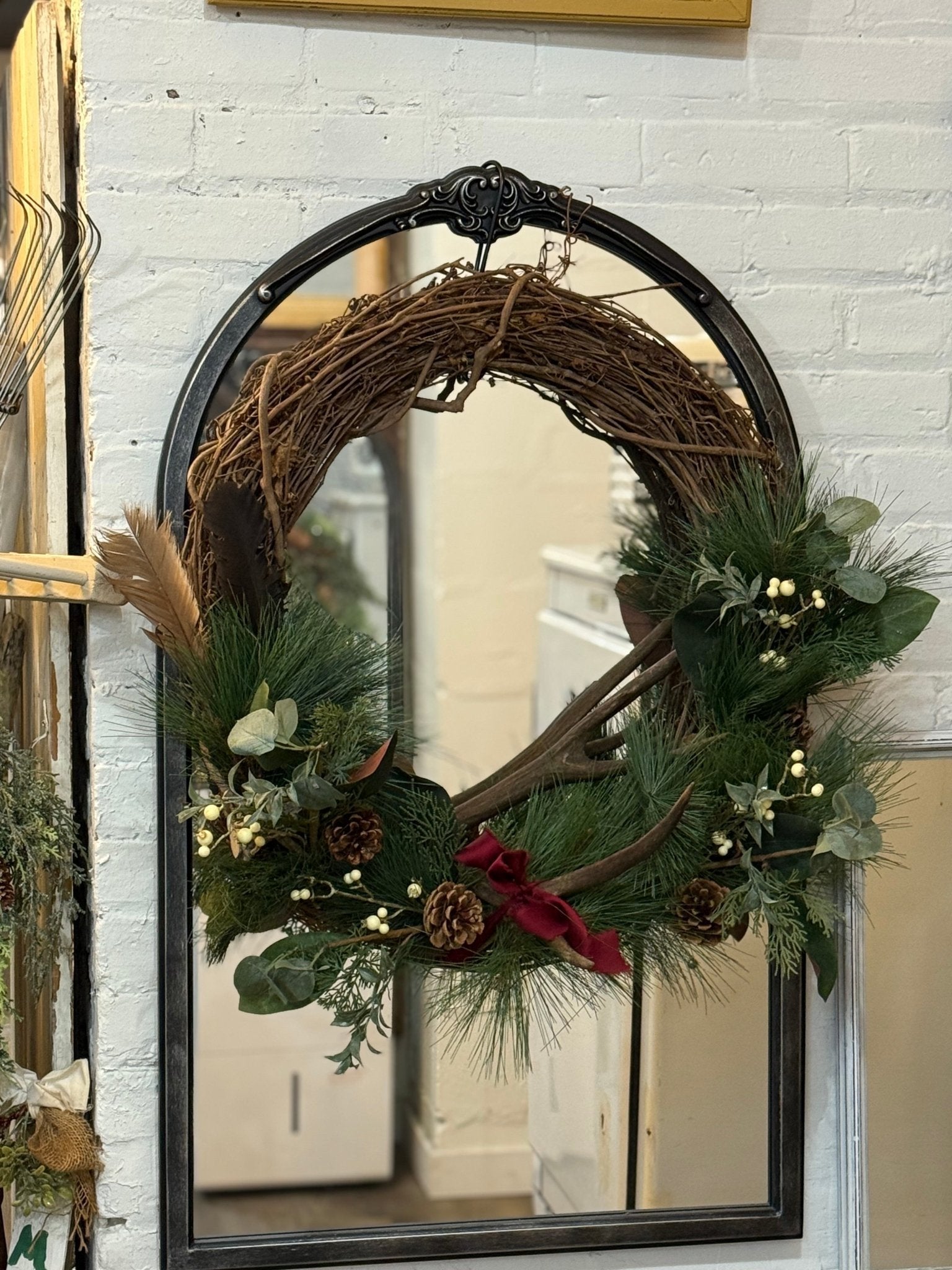 Rustic Winter Holiday Wreath - The Mustard Seed Collection, The Seed