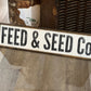 Rustic Wood "Feed & Seed Co." Framed Signsign