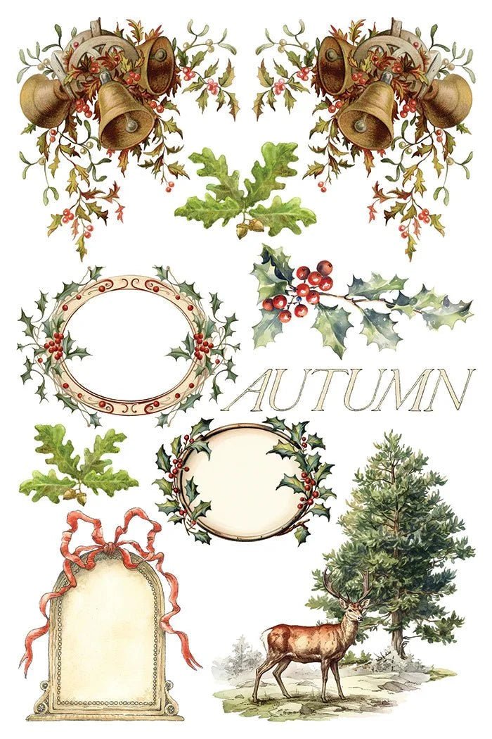 Santa's Hollow IOD Transfer 8X12 Pad - The Mustard Seed Collection, The Seed