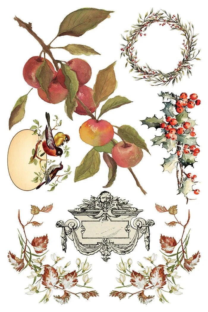 Santa's Hollow IOD Transfer 8X12 Pad - The Mustard Seed Collection, The Seed