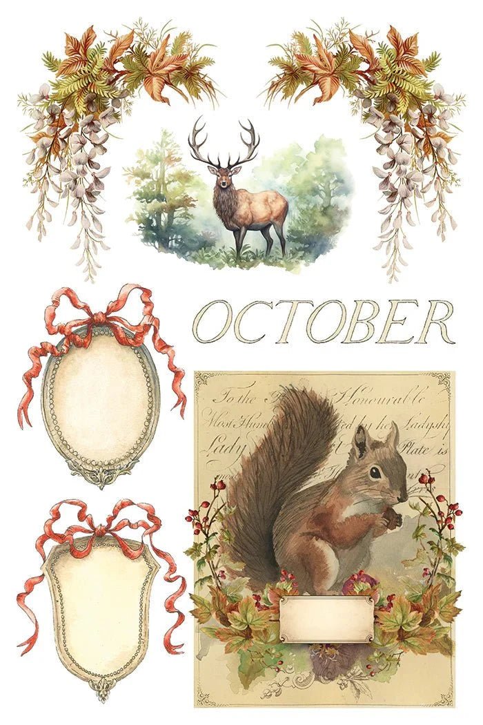 Santa's Hollow IOD Transfer 8X12 Pad - The Mustard Seed Collection, The Seed