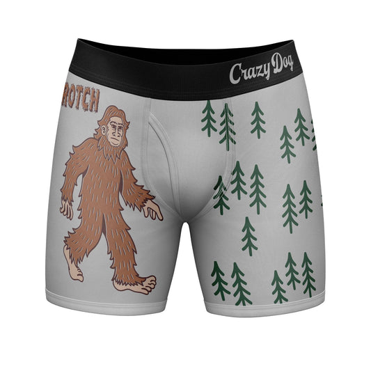 Sascrotch Boxer Briefs: Grey