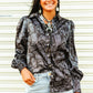 Satin Black Western Blouse - The Mustard Seed Collection, The Seed
