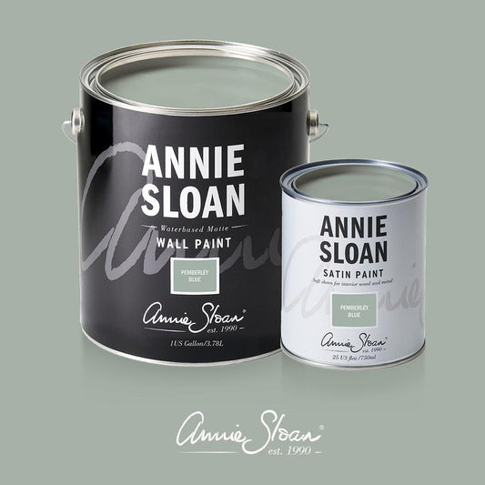 Satin Paint 750mL Pemberley Blue - The Mustard Seed Collection, The Seed