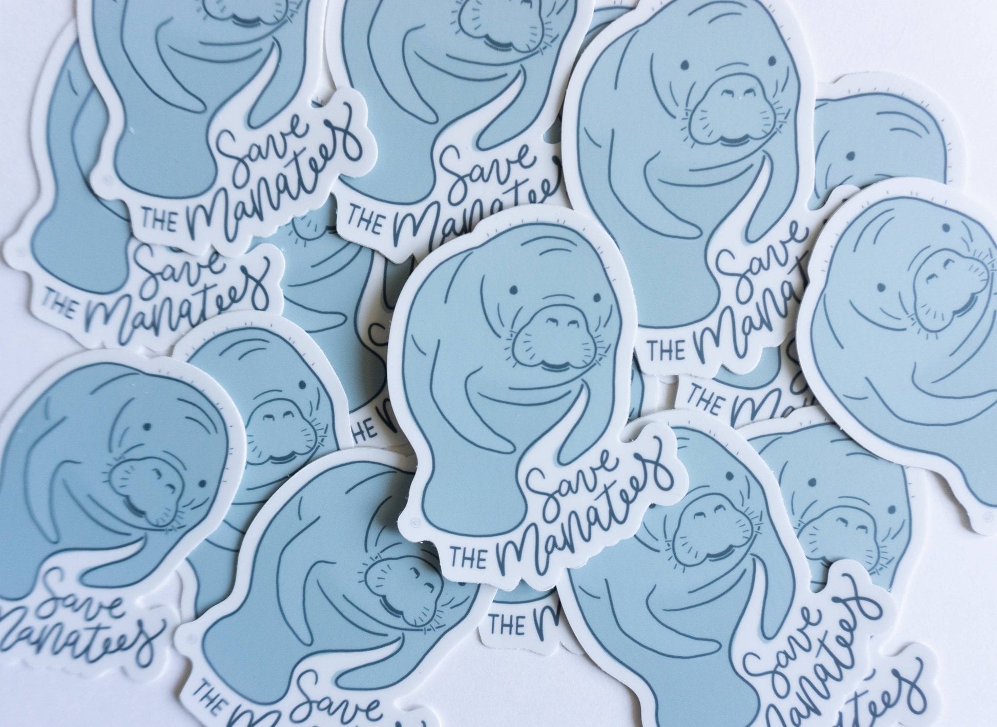 Save the manatees sticker - The Mustard Seed Collection, The Seed