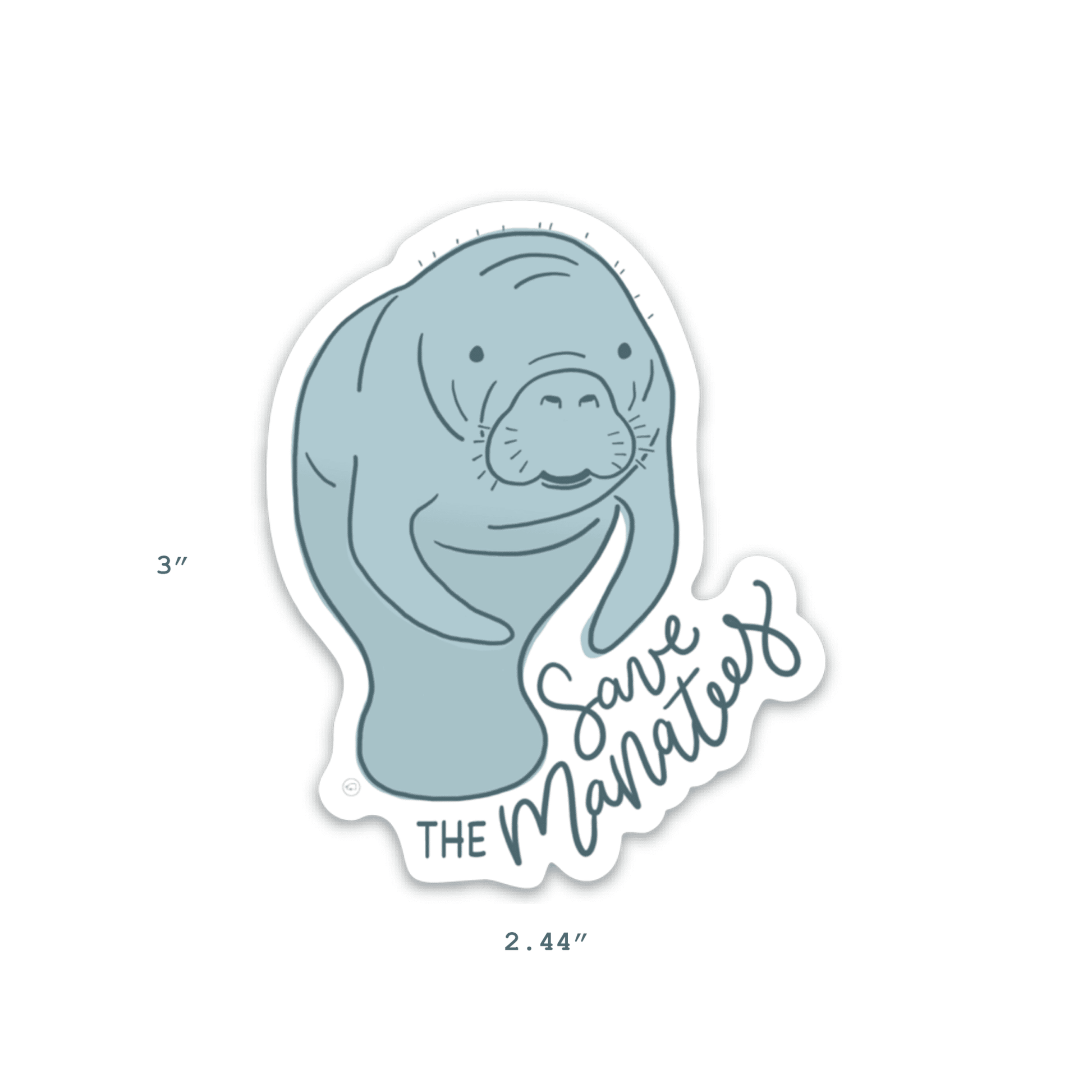 Save the manatees sticker - The Mustard Seed Collection, The Seed