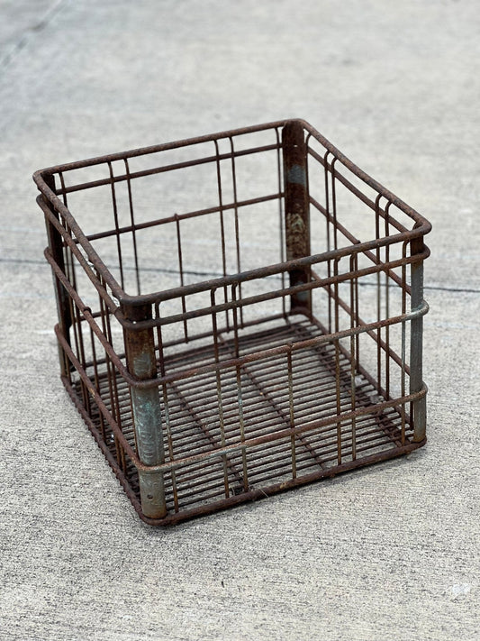Sealtest Heavy Galvanized Milk Crate - The Mustard Seed Collection, The Seed