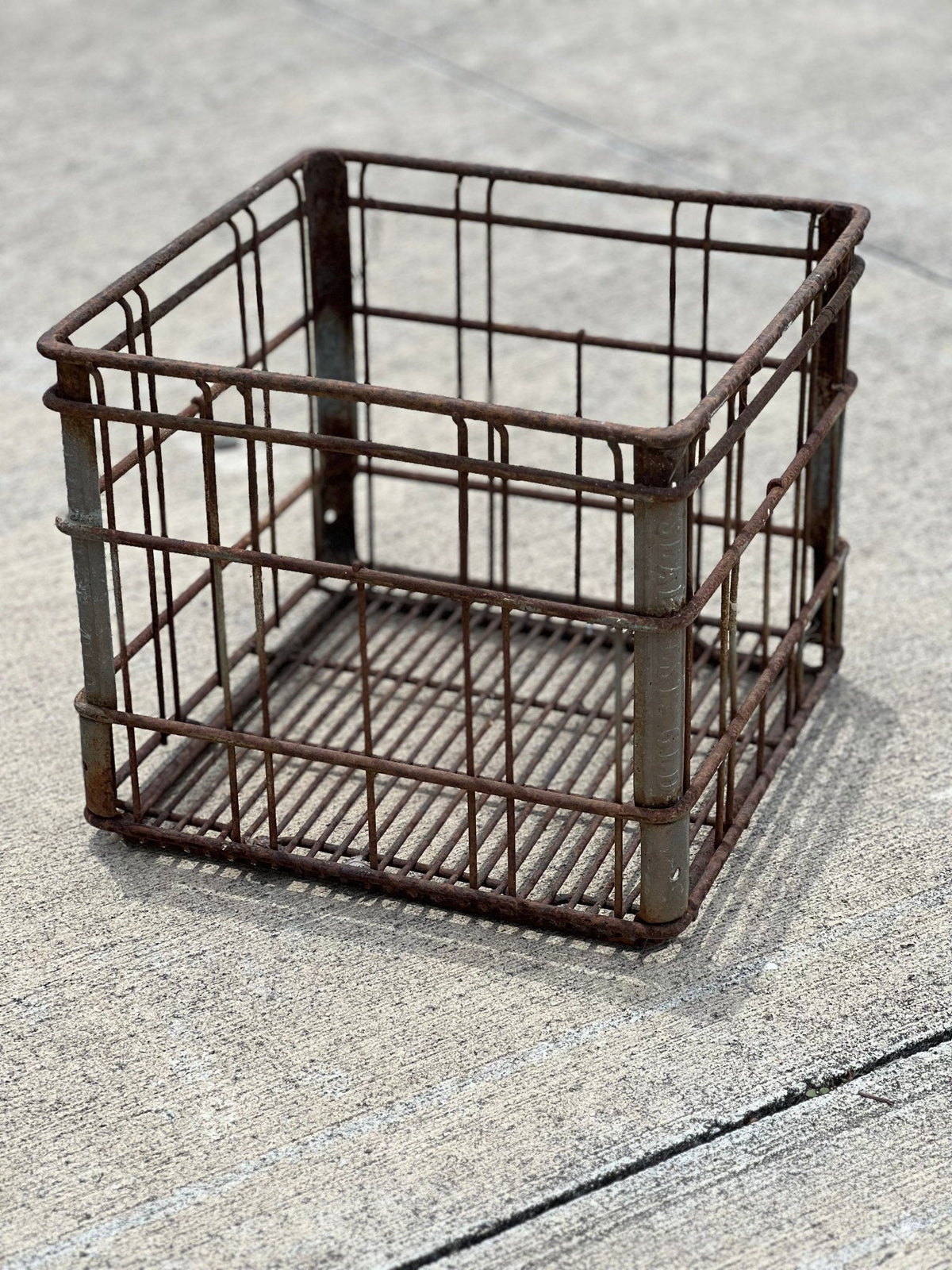 Sealtest Heavy Galvanized Milk Crate 