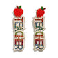 Seed Bead and Rhinestone Teacher Drop Earrings - The Mustard Seed Collection, The Seed