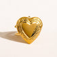 Sefina 18K Non-Tarnish Locket Heart Ring: Yellow Gold - The Mustard Seed Collection, The Seed