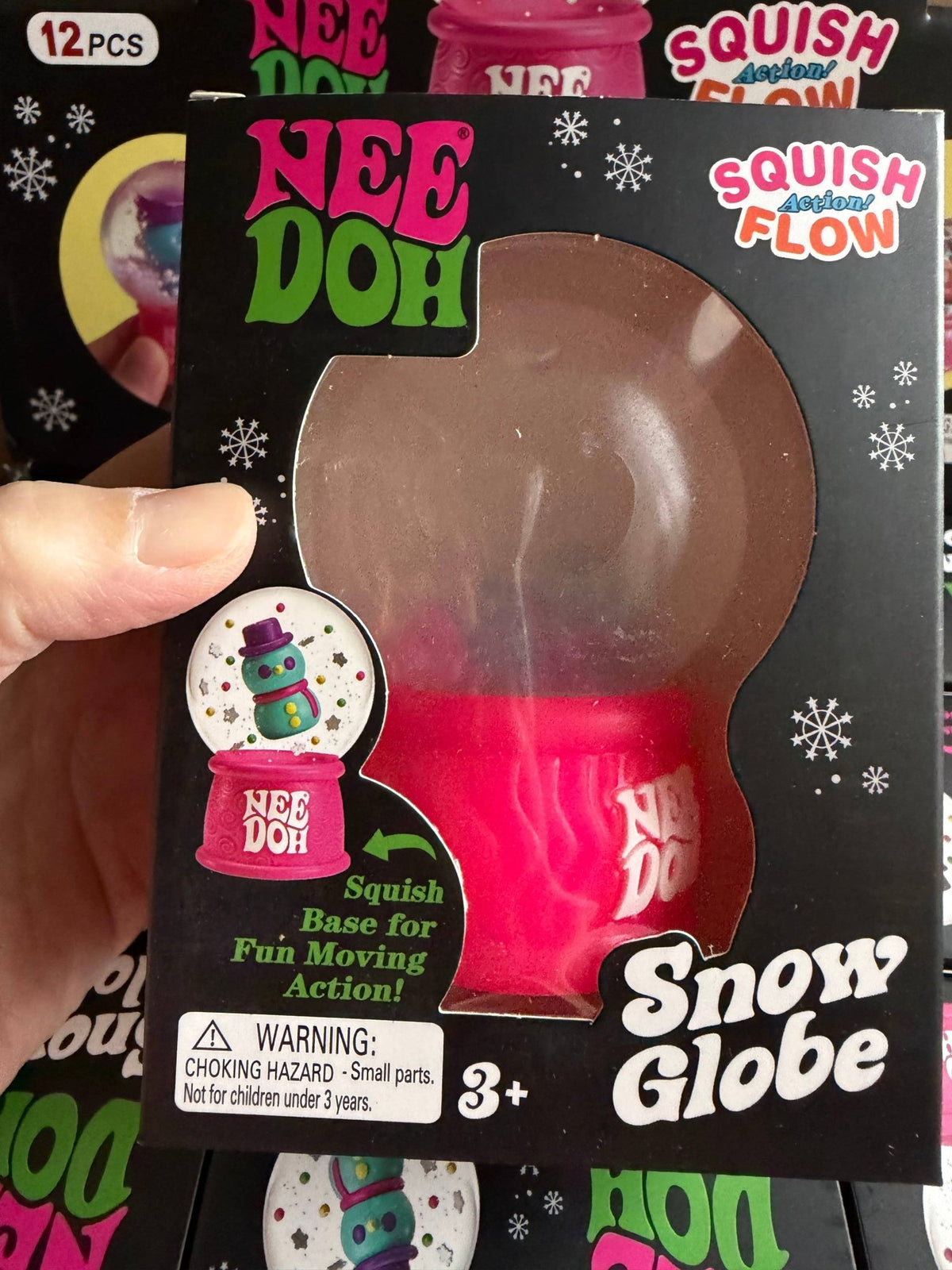 Sensory Toys: Christmas Light Up Snow Globe Squishytoy