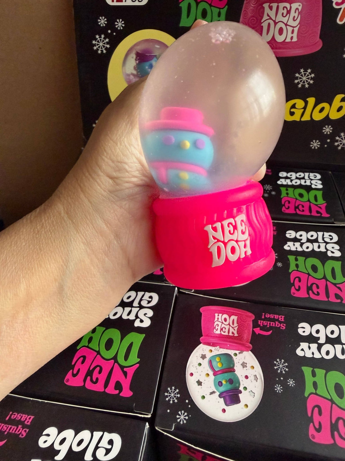 Sensory Toys: Christmas Light Up Snow Globe Squishytoy