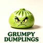 Green Holiday Character Mini Dumpling TPR Squishy: Wide-Eyed Green Holiday Character 5.5 cm Heart Shake