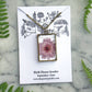 September Birth Flower Necklace - The Mustard Seed Collection, The Seed