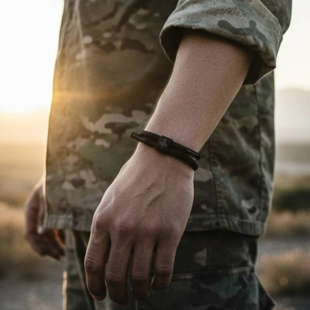 SERVE SELFLESSLY Christian Cord Bracelet, Military Gifts The Prayer I Share