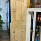 Set of 2 Stackable Corner Pine Cabinets - The Mustard Seed Collection, The Seed